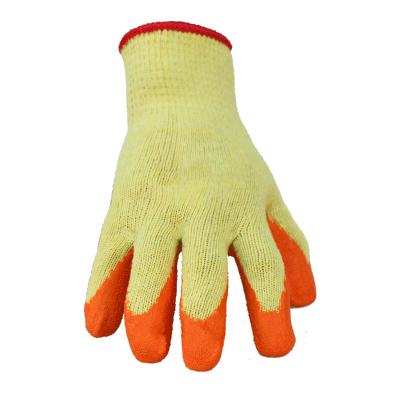 China Wear Resistance Latex Coated Gloves For Garden Wrinkle Dip Latex Coated Household Gloves Working Safety for sale