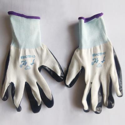 China High Quality And Cheapest Price Wear Resistant Nitrile Coated Safety Work Gloves Work Gloves Nitrile for sale