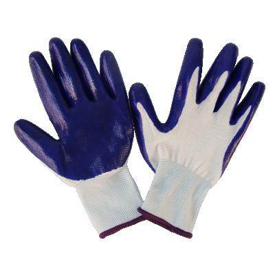 China Smooth13 Wear Resistance Gauge Nylon Nitrile Coated Glove Latex Dipped Gloves For Industrial Work for sale