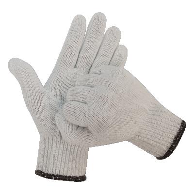 China 7 Gauge 10 Gauge 13 Gauge Cotton Gloves Anti-Slip White Knitted High Quality Gloves Durable Safety Gloves for sale