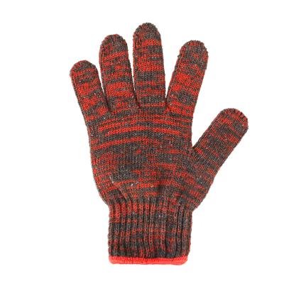 China Wear Resistance Hand Protection Multi Color Cotton Knitted Cotton Yarn Gloves Colored Gloves For Safety Work for sale