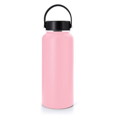 China Traditional Hydraulic 32oz Vacuum Insulated Eco Friendly Flask Water Bottle With Straw Lid for sale