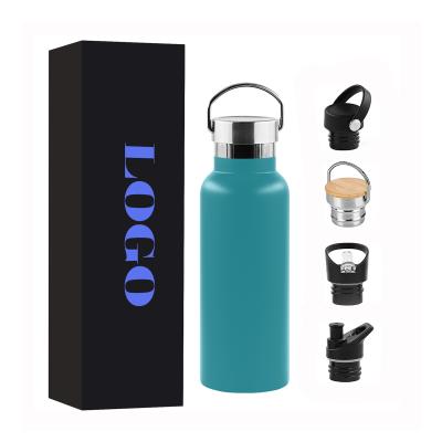 China Sustainable Standard Mouth Custom Box 600ml Insulated Water Bottle for sale