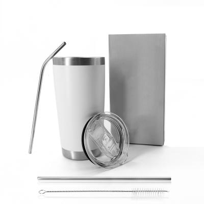 China Wholesale Modern 20oz Stainless Steel Wall Vacuum Travel Tumbler Double Thermal Coffee Mug Mug With Lid for sale