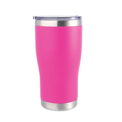 China Modern Custom 20oz Sprinkles Coated Vacuum Insulated Tumbler With Lid And Straw Stainless Steel Car Coffee Tumbler for sale