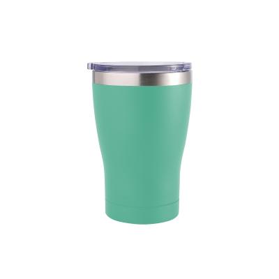 China Modern 350ml Powder Coated Vacuum Insulated Beer Tumbler With Lids for sale