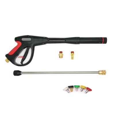 China Home Use Car Wash Pressure Gun With 4 Connect Soap Nozzles&1 Nozzle Car Power Wash Wand for sale