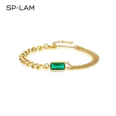 China SP-LAM CLASSIQUE Woman Luxury Bracelets and Bracelets Designer Jewelry Chain Stainless Steel Bracelet for sale