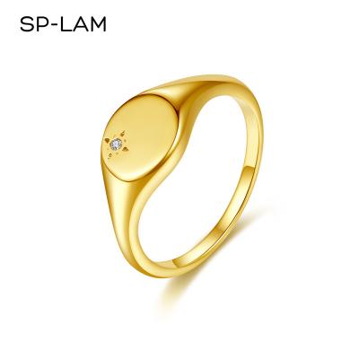 China SP-LAM TRENDY 14K Rhinestone Star Designer Plated African Dainty Gold Ring Designer Charm Jewelry Design for sale