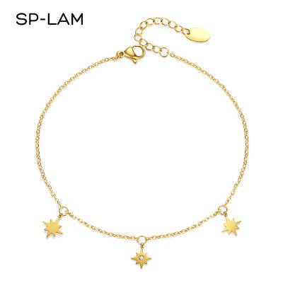 China SP-LAM 2021 FASHIONABLE Charm Stainless Steel Foot Jewelry Cute Lady Anklet Chain Designer For Woman for sale