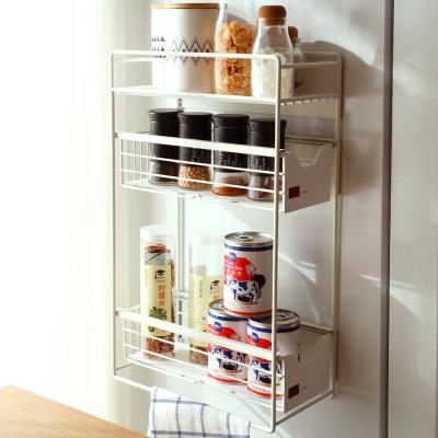 China Sustainable Wholesales Wall Mounted Kitchen Racks Steel Organization Shelf Steel Corner Rack for sale