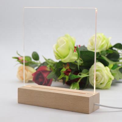 China Modern Home Decoration 3D Wooden Bed LED Night Light for sale