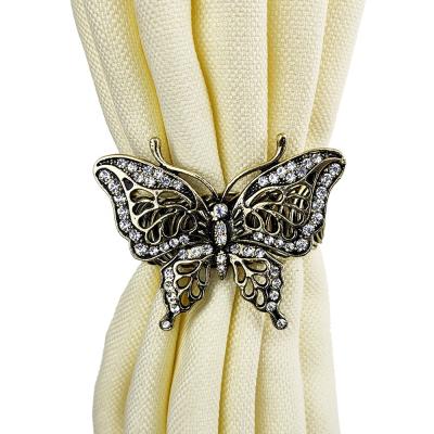 China Animal Metal Alloy Butterfly Curtain Clip, Decorative Curtain Buckle for sale