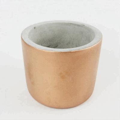 China Modern Mini Size Round Concrete Cement Plant Pots for sale