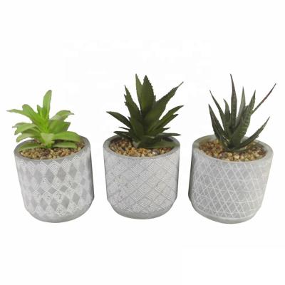 China Modern cement concrete green pot with or without planter for sale