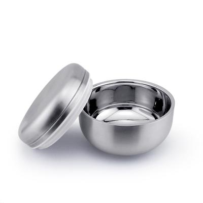 China Sustainable Serving Bowl Vacuum Insulated Double Wall Skin Stainless Steel With Lid Korean Good Multifunctional Bowls Color Box Metal 260ml for sale