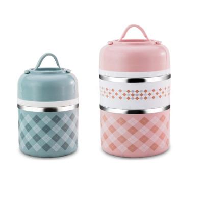 China Sustainable Multilevel Mini Stainless Steel Lunch Box Food Container Carrier For Student Office Take Away for sale