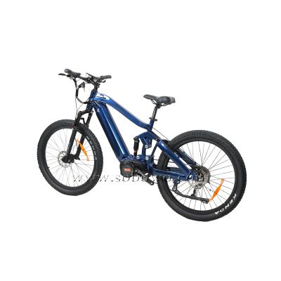 China Aluminum alloy new Q7-19 1000W full ebike Sobowo ultra mid suspension eMTB mountain model for sale