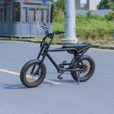 China Aluminum Alloy Fat Tire Electric Bike 48V 500W 20 Inch Aluminum Alloy Fat Tire Electric Bike Ebike for sale