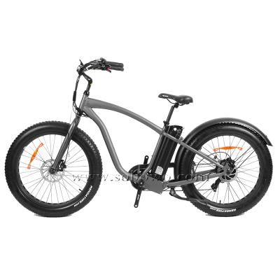 China 750 Watt Cruiser E-Bike Cheap Fat Electric Bikes China Aluminum Alloy Beach Tire 48V for sale