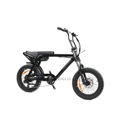 China Aluminum Alloy 20 Inch Power Brushless Fat Tire 73 48V 500W/750W Electric Bike/Ebike With Rear Motor for sale