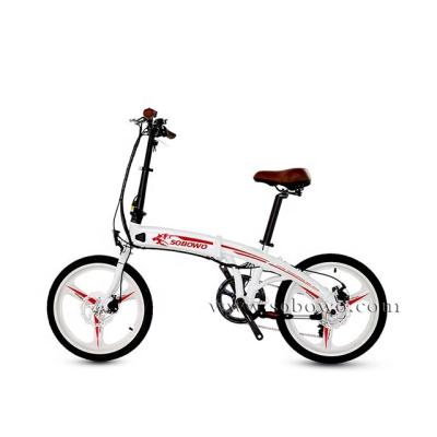 China Sobowo standard CF46 folding small fashion electric bike for girl for sale