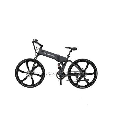 China Folding 26 inch 48v 350w Li-ion battery ebikes aluminum alloy manufacturer Moped Electric Bicycle for sale