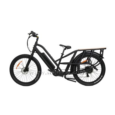 China Fat Tire Sobowo 48V 500W Aluminum Alloy Fast Food Pizza Delivery 750W Bafang Motor Cargo Electric Bike for sale