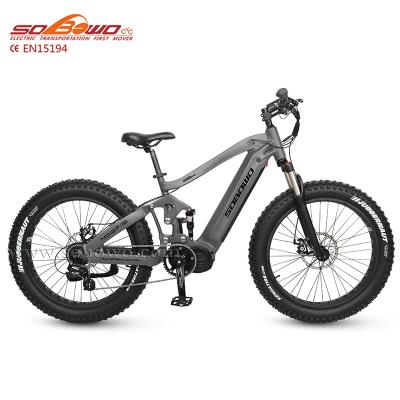 China Full Suspension Aluminum Alloy 1000w Torque Sensor Mountain Electric Bike for sale