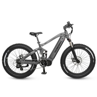 China 26*4.0 Inch Mountain Bike Electric Mountainbike Suspension Full Fat Tail Standard Soft Tire for sale