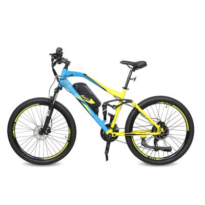 China Rear Hub Motor Aluminum Alloy Motor Full Suspension Mountain Offroad Electric Bicycle for sale