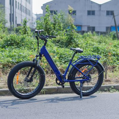 China Aluminum Alloy Women 26 Inch City Step By Mid Motor 250W Electric Bike for sale