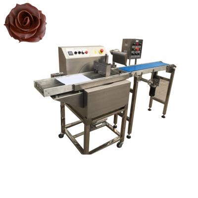 China Automatic small vegetable processing plant cheap chocolate coating machine for chocolate production for sale