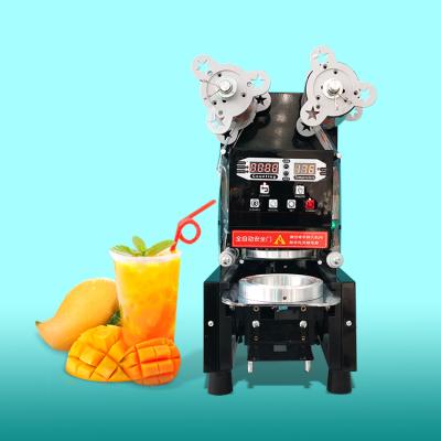 China Automatic Food Bubble Tea Cup Sealing Machine For Plastic Pet Pla Cup for sale