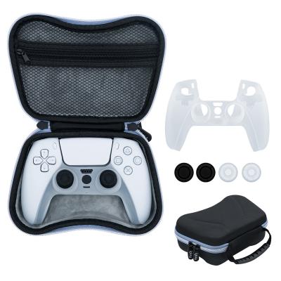 China For PS5 PS5 Controller Carry Bag EVA Storage Bag With Silicone Cover For PS5 Controller Case Shell For PS5 Controller for sale