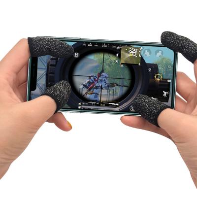 China Fiber Game Screen Touch Anti-sweat Finger Sleeve For PUBG Game Suitable For Phone Gamepad for sale