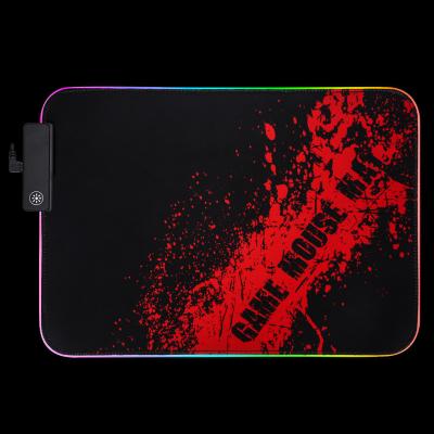 China JARONX Gaming Customized Mat Office Table Rubber Large Waterproof Mouse Pad Computer RGB Luminous Cloth for sale