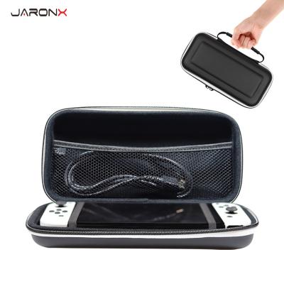 China Portable Travel Hard Protective Carry Case Shell Pouch Protective Game Controller Carrying Case Black with Pockets for Nintendo Switch OLED for sale