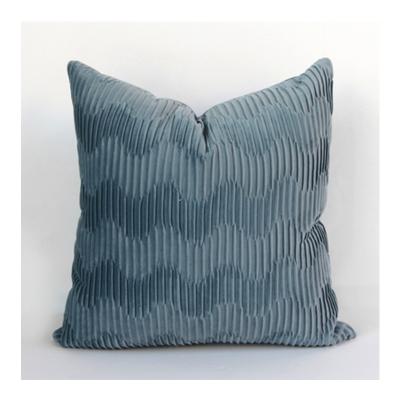 China Innermor Super Soft Anti-static Striped Velvet Home Decorative Pillow Cover For Sofa 45x45cm Decorative Custom Cushion Covers for sale