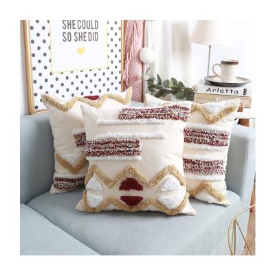 China Innermor Cushion Cover PORTABLE Premium Sofa Bed Waist Backrest Pillow Cushion Covers Custom Tufted Cushion Cover for sale