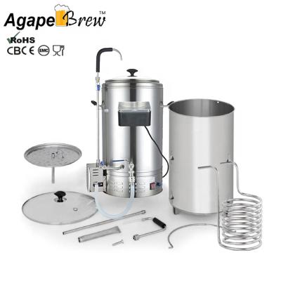 China Patent Steam Heating System 35L ODM Beer Brewer Master Brewer Home Brewing Equipment Custom Beer Brewing Equipment for sale