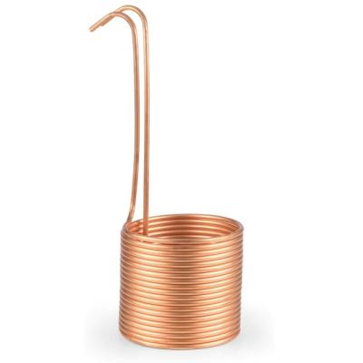 China Craft Beer Making 15m Copper Water Cooling Beer Cooler Spiral Wort Chiller Fast Cooling Beer Mash Home Brewing Accessories for sale