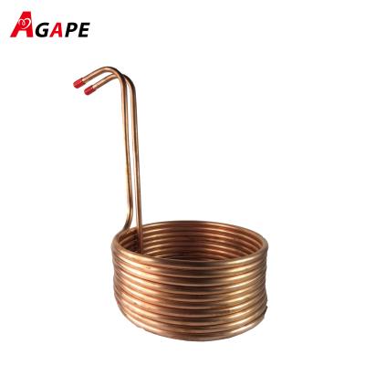 China Craft Beer Making 7m Copper Beer Wort Chiller / Chiller With Connectors for sale