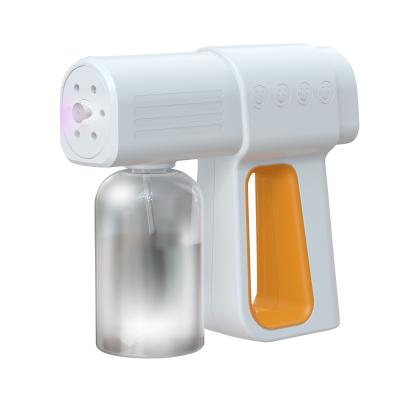 China Gun High Quality Rechargeable Blue Light K6X Disinfection Atomization Washing Electric Cordless Nano Spray Gun for sale