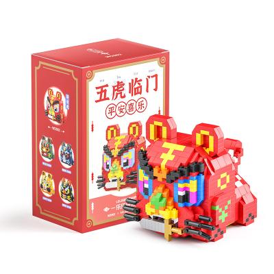 China DIY Building Brick 2022 Mascot Tiger Nano Brick Adult Assembled Decompression Newly Toys Building Block Decoration for sale