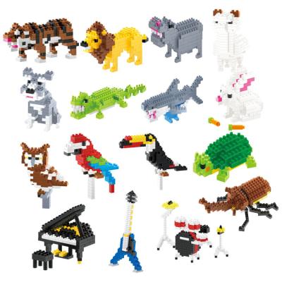 China Nano Animal Educational Building Blocks Mini Micro Model Toys Bricks Micro Model Toys Children DIY Building Blocks Intelligence Building Blocks for sale