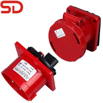 China ip44 socket manufacturer 5 pin 440v socket 16a waterproof and dustproof industrial electrical socket for sale