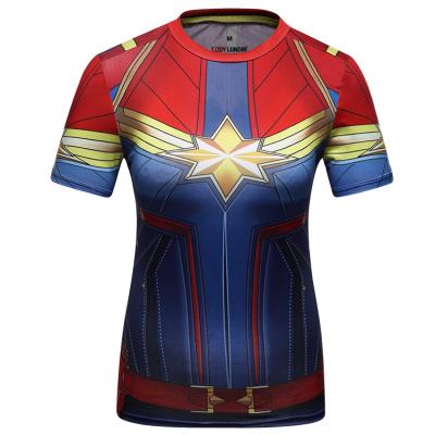 China Cody Lundin 3d sports shirts sublimation super hero camisetas deportivas deportivas quick dry shirts for sale