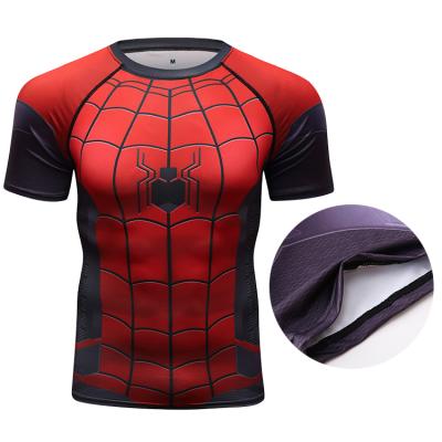 China Wholesale custommen's anti-pilling T-shirt tops gym wear men's T-shirt men's polyester Spandex sports shirts for sale