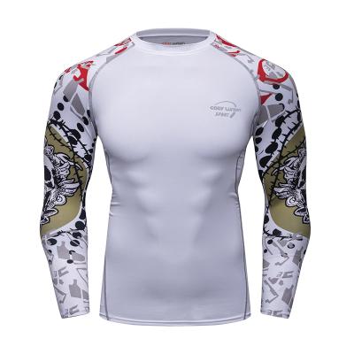 China Quick dry design your own custom rashguard sublimation printing long sleeve bjj rash guard for sale